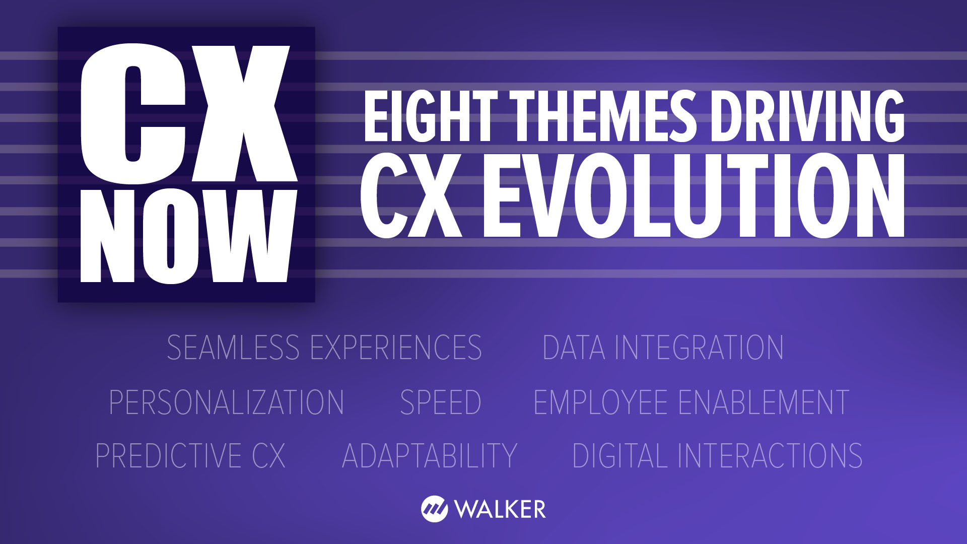 CX Now: Eight Essential Themes Driving CX Evolution